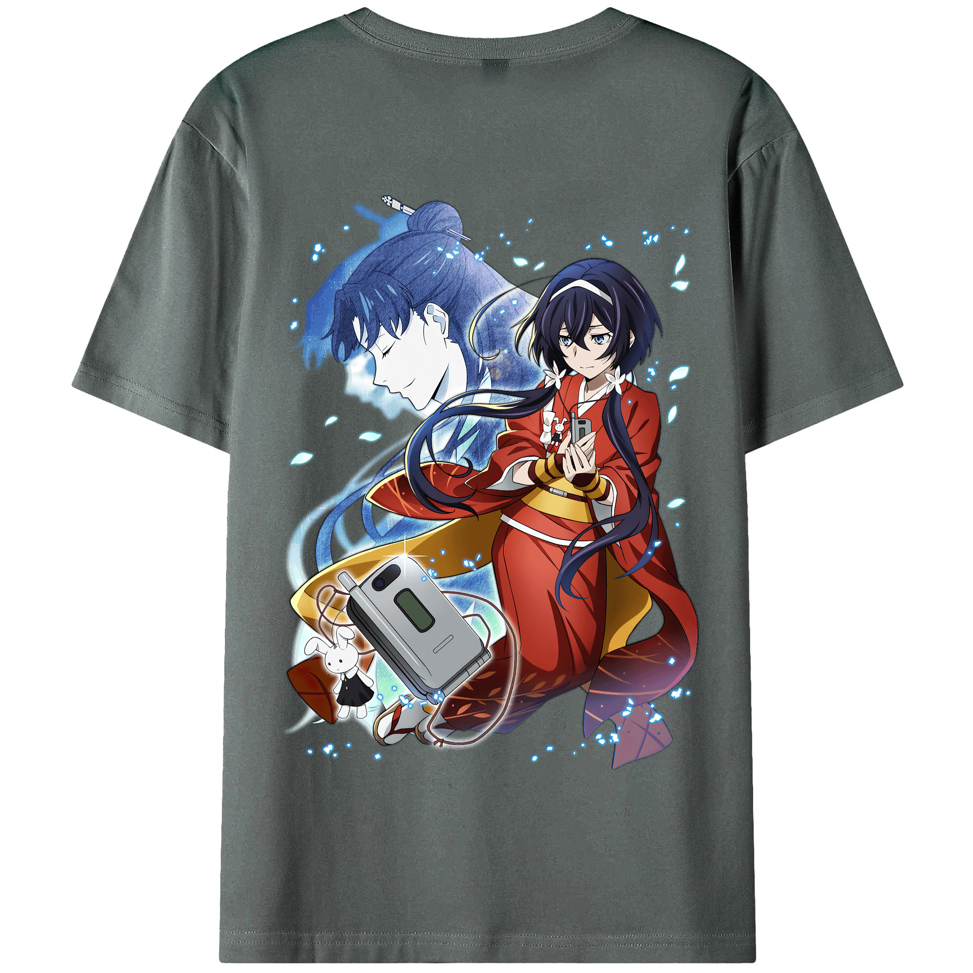 （画像用） 文豪ストレイドッグス Bungo Stray Dogs 綿100％半袖Tシャツ（背面プリント）